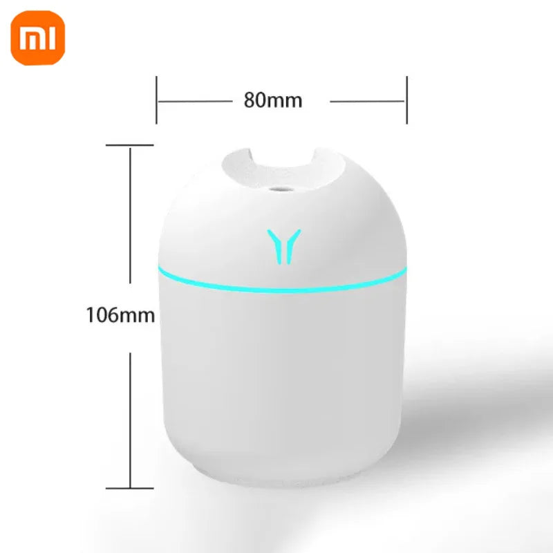 Xiaomi Portable Air Humidifier 250ML Essential Oil Diffuser 2 Modes Auto off with LED Light for Home Car Mist Maker Face Steamer