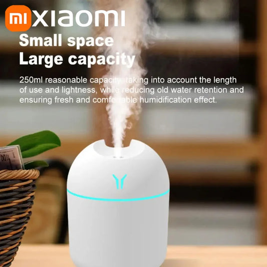 Xiaomi Portable Air Humidifier 250ML Essential Oil Diffuser 2 Modes Auto off with LED Light for Home Car Mist Maker Face Steamer